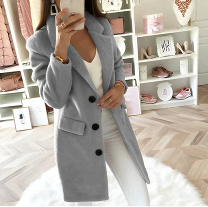 Eleganter Wintermantel Damen Stil