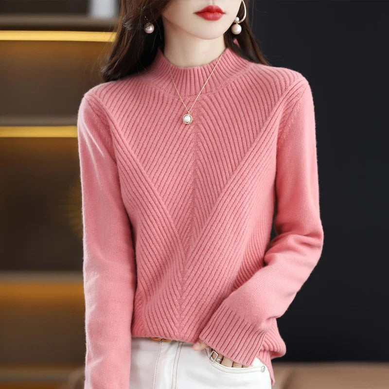 Strickpullover Rundhals Warm Winter