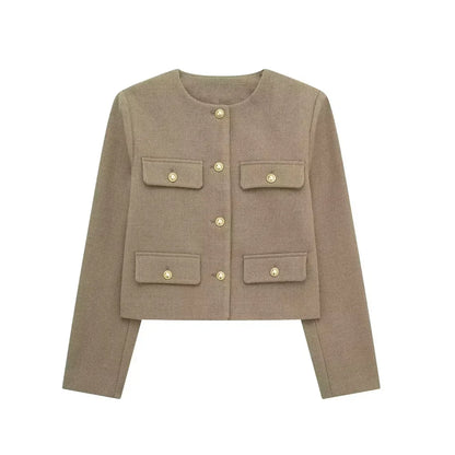 Stilvolle Damenblazer Kurz Elegant