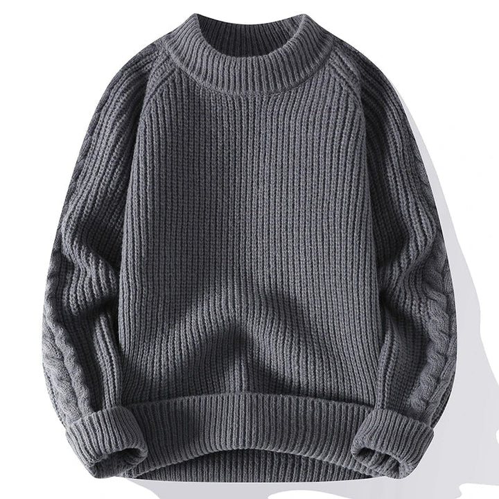 Herren Pullover Grobstrick Klassik Design