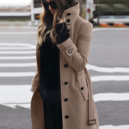 Eleganter Damen-Trenchcoat Herbst Modell