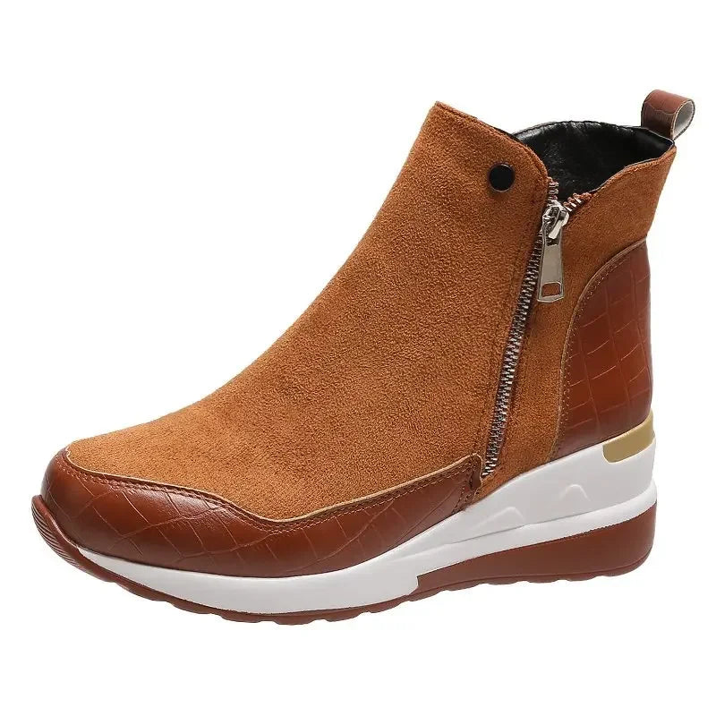 Warmes Winterstiefel Wedge Schnee Stiefel Damen