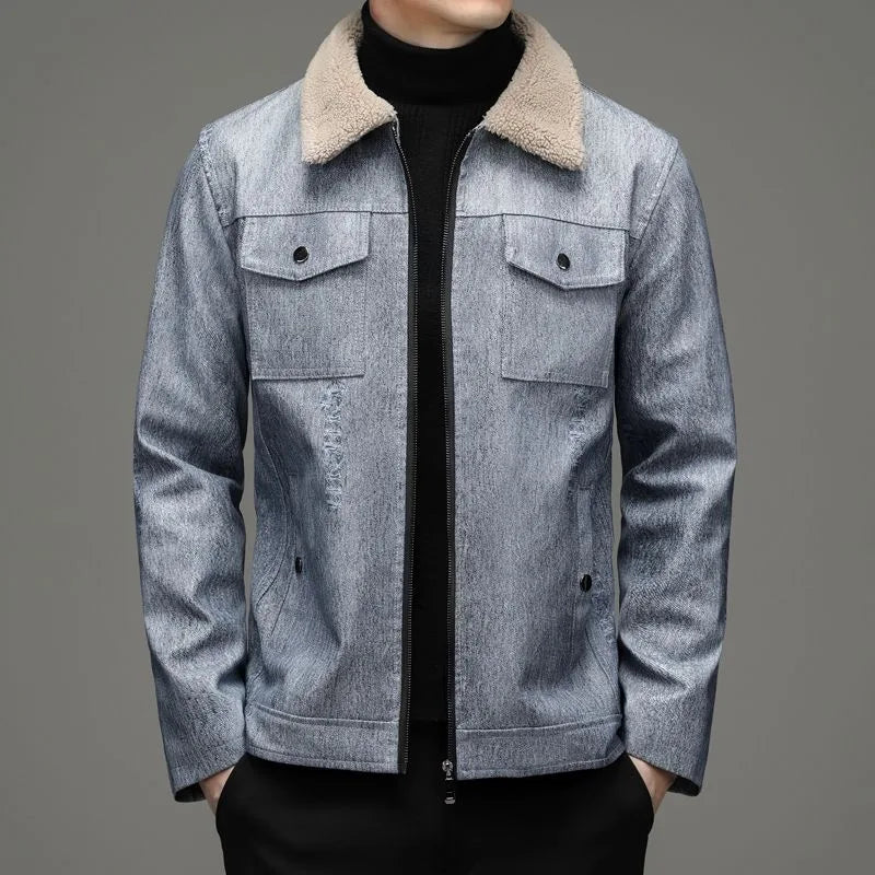 Herren Herbstjacke Warm Elegant