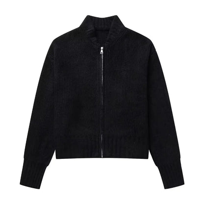 Damen Cardigan Herbst Modell Wollig - IdealeKleiden