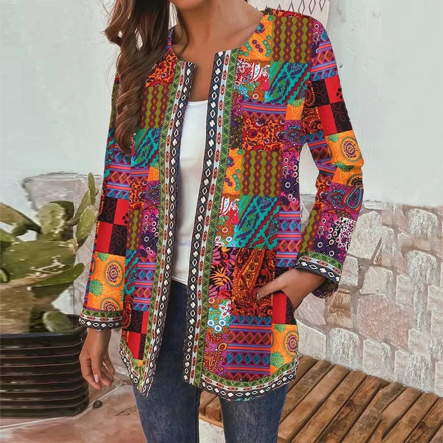 Boho Chic Jacke Damen