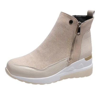 Warmes Winterstiefel Wedge Schnee Stiefel Damen