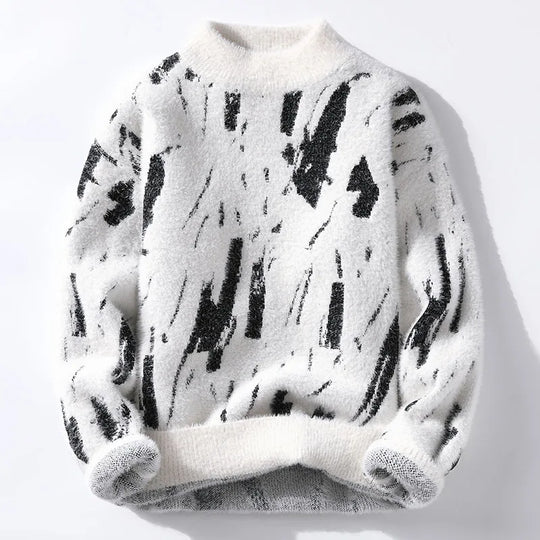 Herren Strickpullover Klassisch Ribbmuster - IdealeKleiden