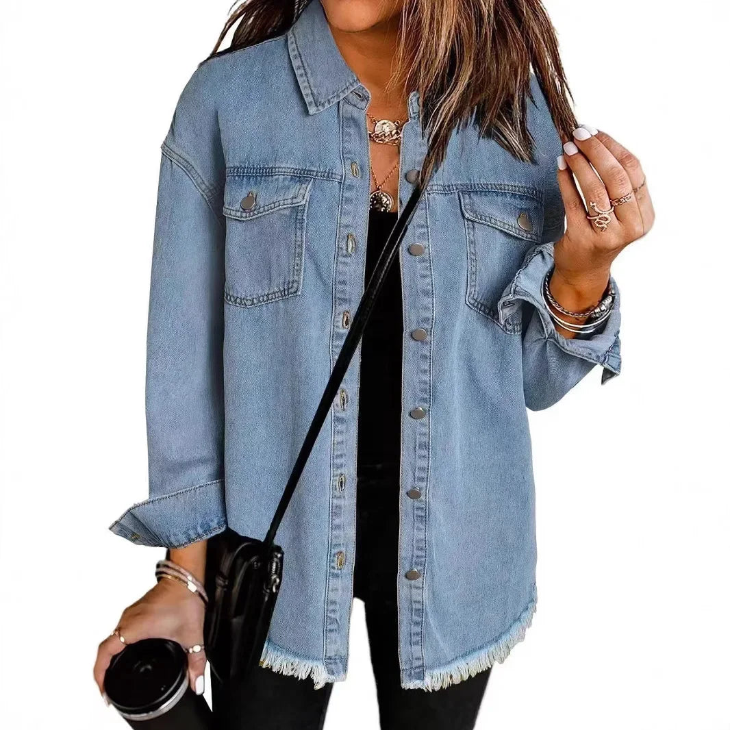 Modisches Denim-Jackett Damen