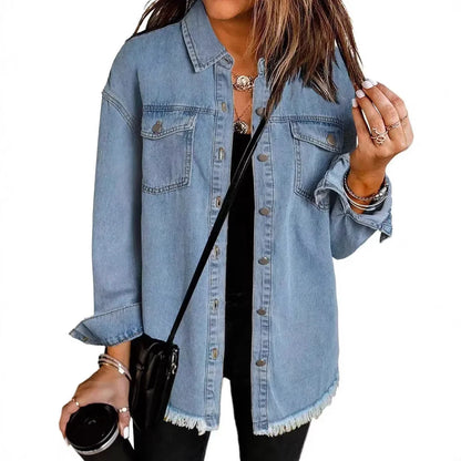 Modisches Denim-Jackett Damen