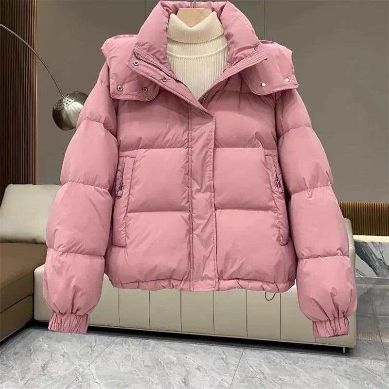 Winter Pufferjacke Lässig Warm