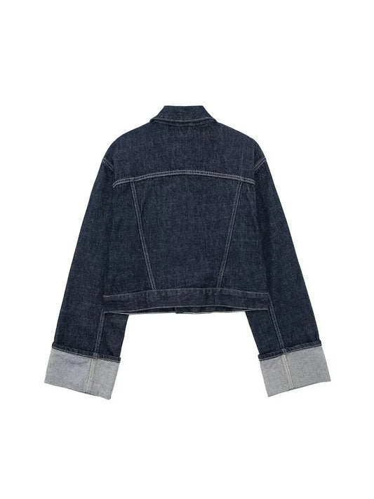 Moderne Damenjacke Jeans Stilvoll - IdealeKleiden