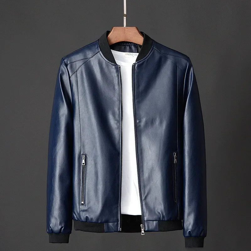 Leder Bomberjacke Damen Trendy Style