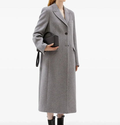 Eleganter Camel Wintermantel - IdealeKleiden