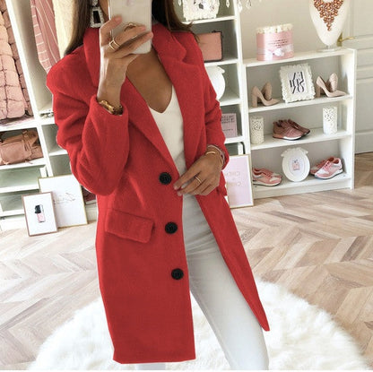 Wintermantel Damen Kragen Stylish