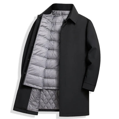 Wasserdichte Winterjacke mit verdecktem Reißverschluss