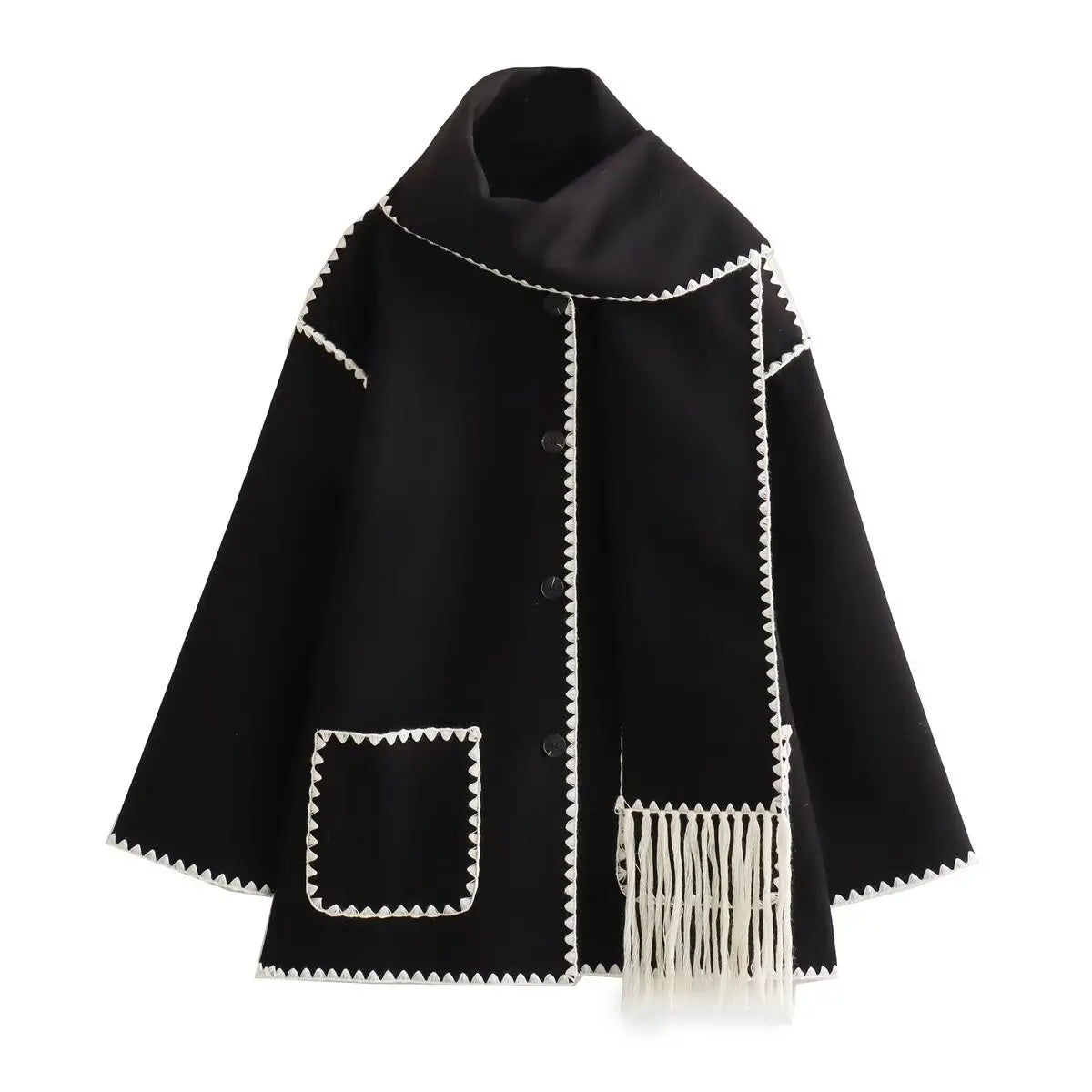 Elegantes Kleid | Französischer Chic Mantel