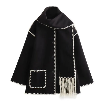 Elegantes Kleid | Französischer Chic Mantel