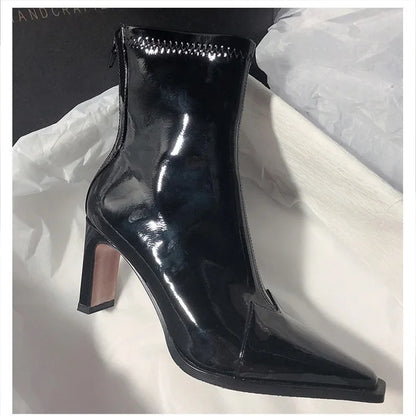 Schicke Knöchelstiefel Damen Blockheel