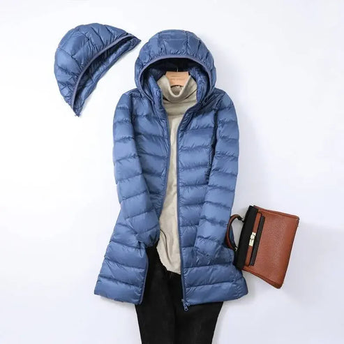 Leichtgewicht Pufferjacke Damen Warme Gesteppte Winterjacke