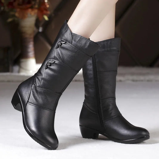 Damenschuhe Stiefel Mit Wedge Absatz - IdealeKleiden