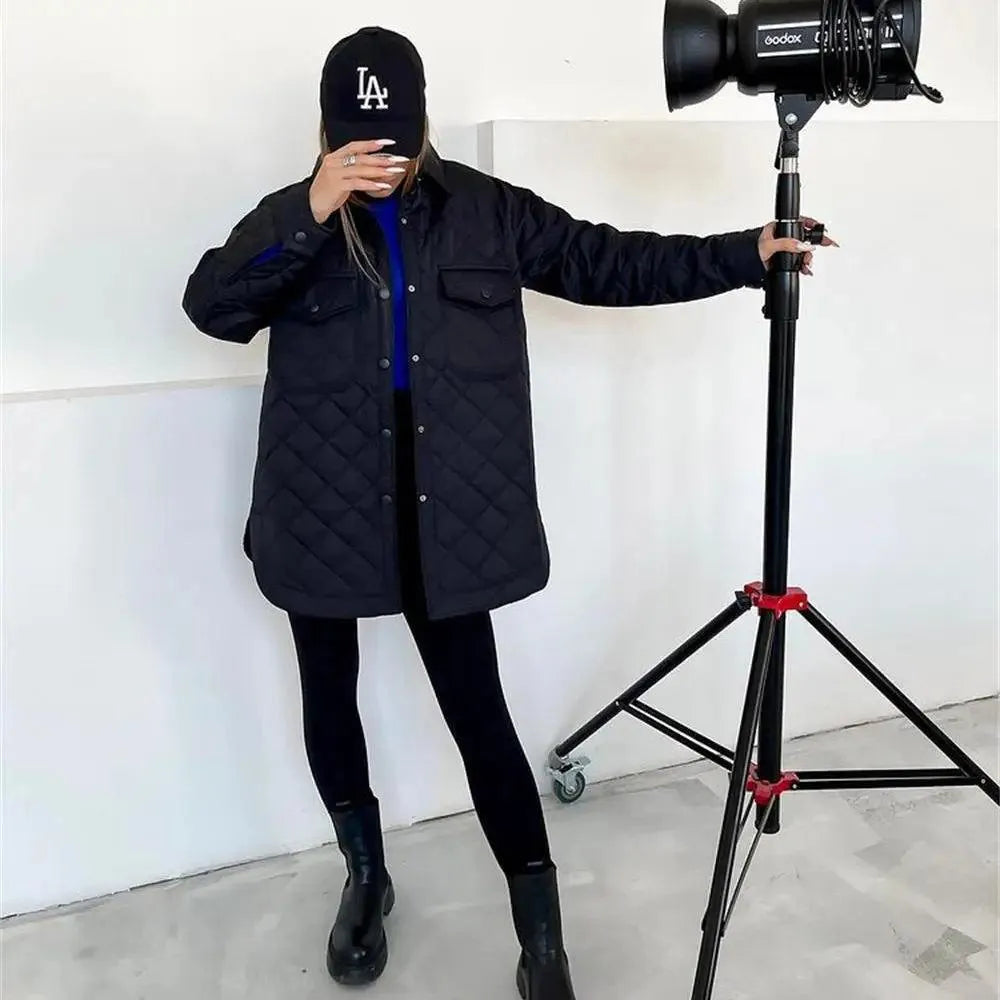 Herbstjacke Stilvoll Damen, Große Taschen Praktisch