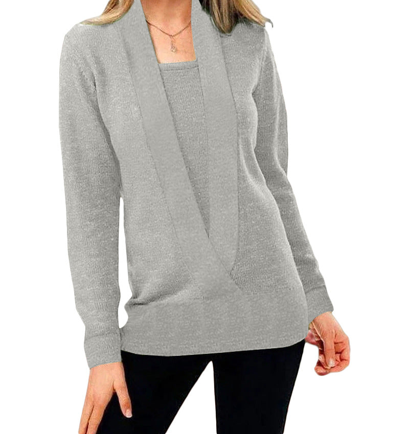 Elegante Damenpullover Tiefes Dekolleté