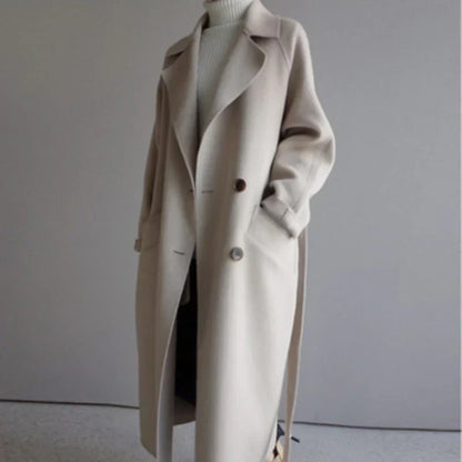 Eleganter Damenmantel Schwarz - IdealeKleiden