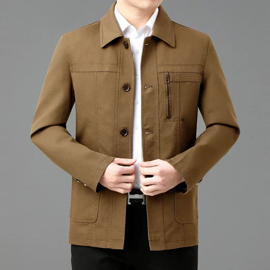 Stylische Baumwolljacke Mit Einzigartigem Futter - IdealeKleiden