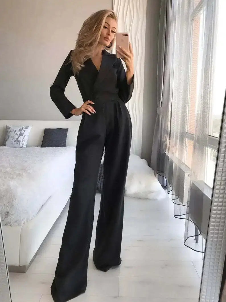 Eleganter Winter Jumpsuit Zeitlos Chic - IdealeKleiden