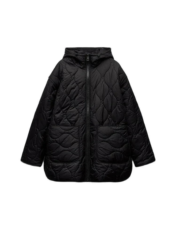 Weiche Gepolsterte Winterjacke Damen