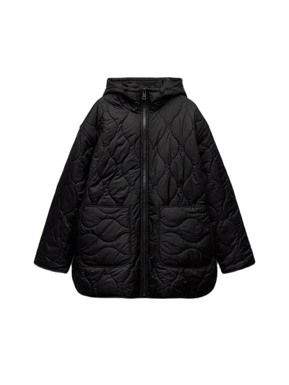Weiche Gepolsterte Winterjacke Damen