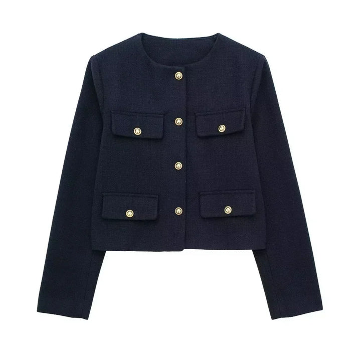 Stilvolle Damen Wolljacke Kurz