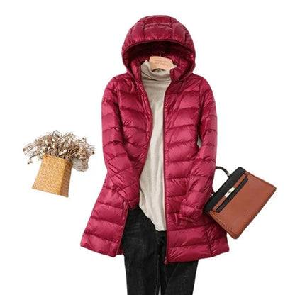 Leichtgewicht Pufferjacke Damen Warme Gesteppte Winterjacke