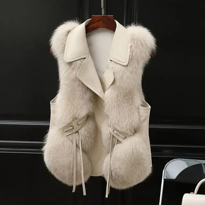 Elegante Fellweste Luxus Design - IdealeKleiden