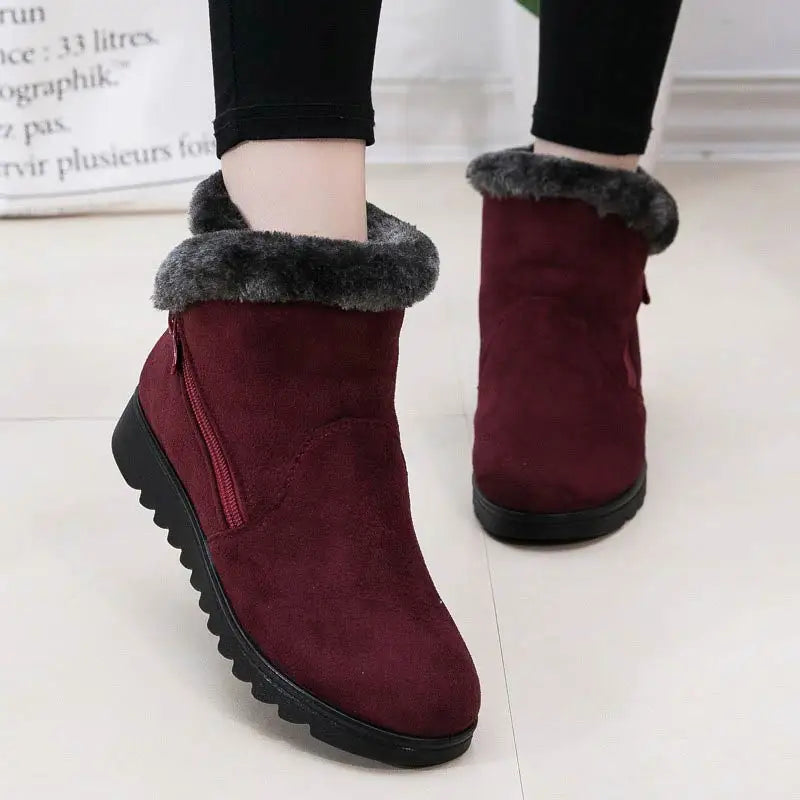 Warme Winterstiefel Plüschfutter Rutschfest