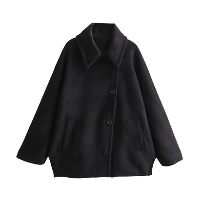 Damen Cape Elegantes Design mit Knöpfen