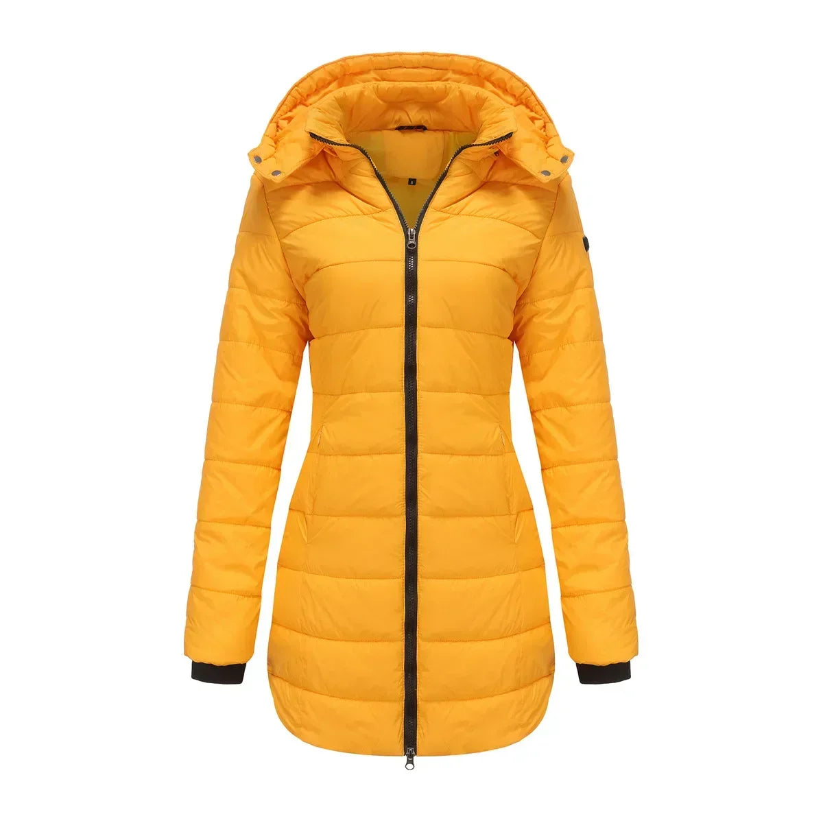 Winter-Puffermantel Damen Warm Kapuze