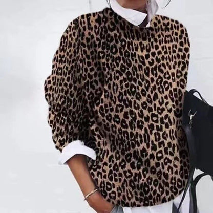 Stylischer Blumenpullover Damen