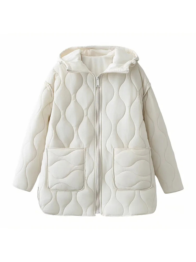 Weiche Gepolsterte Winterjacke Damen