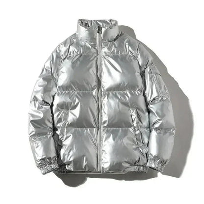 Wattierte Winterjacke Herren Warm Isoliert Pufferjacke