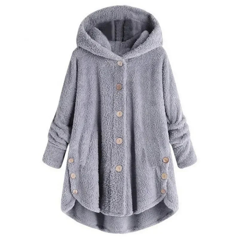 Frauen Fleecejacke Mit Kapuze