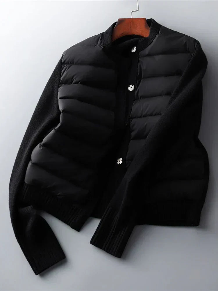 Winterjacke Damen Grau Warm Isoliert