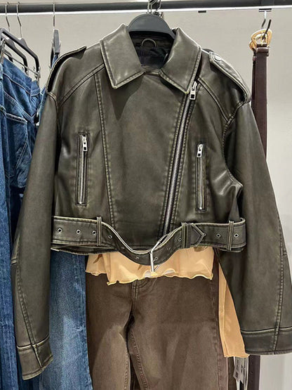 Veganer Trenchcoat Damen Öko Leder Mantel