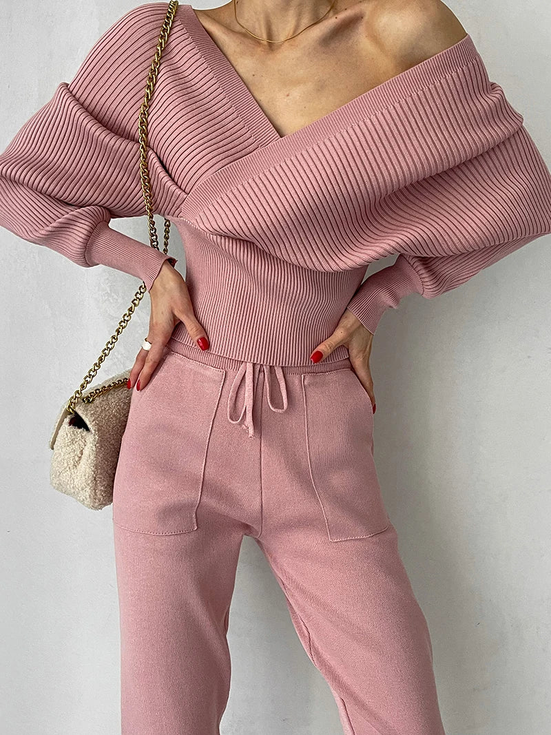 Sportliches 2-Teil Set Pullover Hose