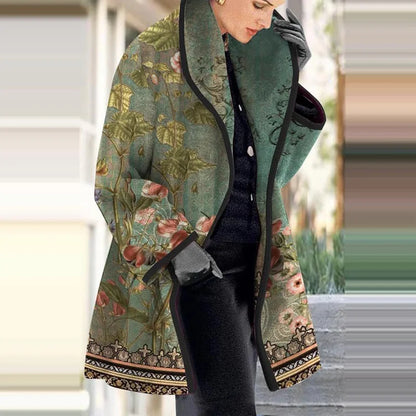Damen Wintermantel Schwerer Wolle Warm - IdealeKleiden