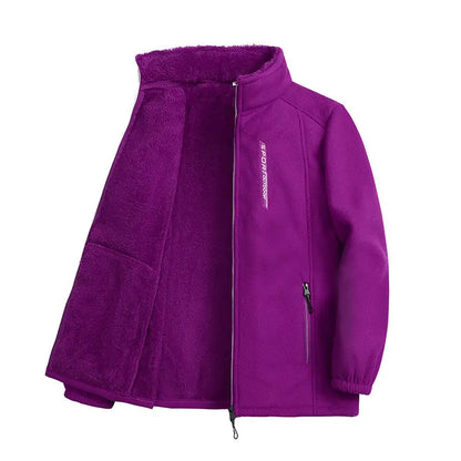 Weicher Fleece Cardigan Zip Auf