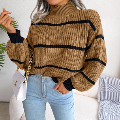Lässiger Streifenpullover Modern Casual
