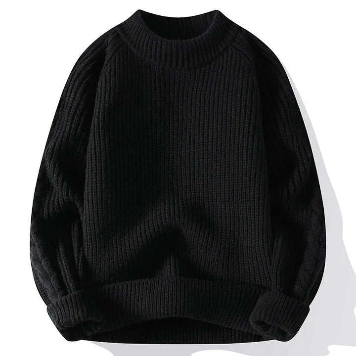 Herren Pullover Grobstrick Klassik Design