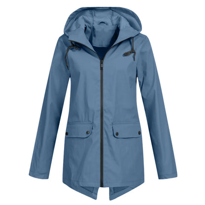 Wasserdichte Damenjacke Lässig Herbst Winter