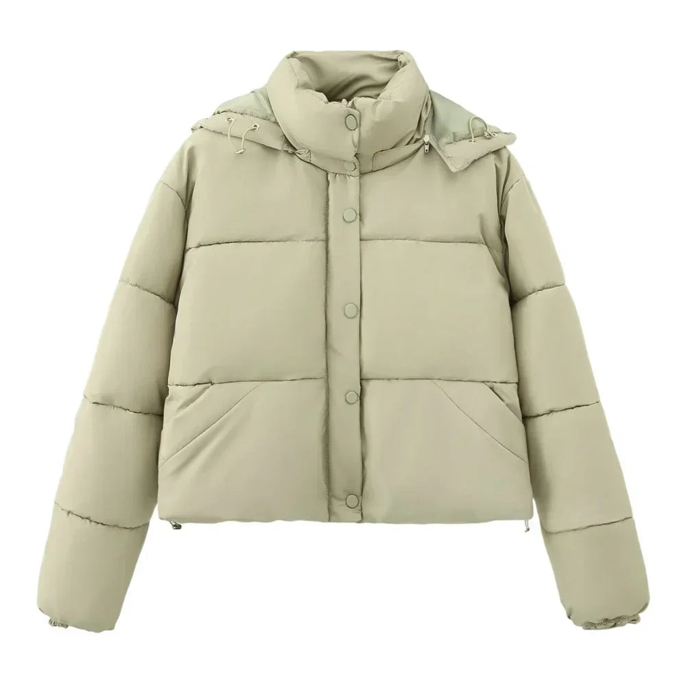 Kurze Kapuzenjacke Casual Style